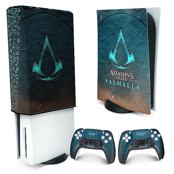 KIT PS5 Skin e Capa Anti Poeira - Assassin's Creed Valhalla