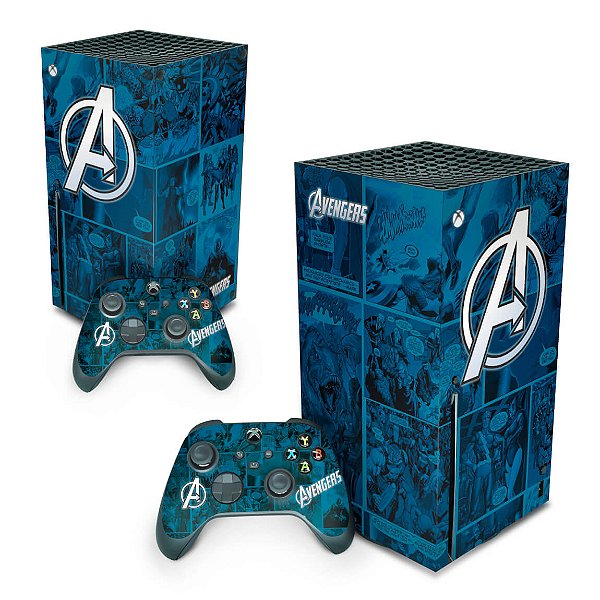 Xbox Series X Skin - Avengers Vingadores Comics