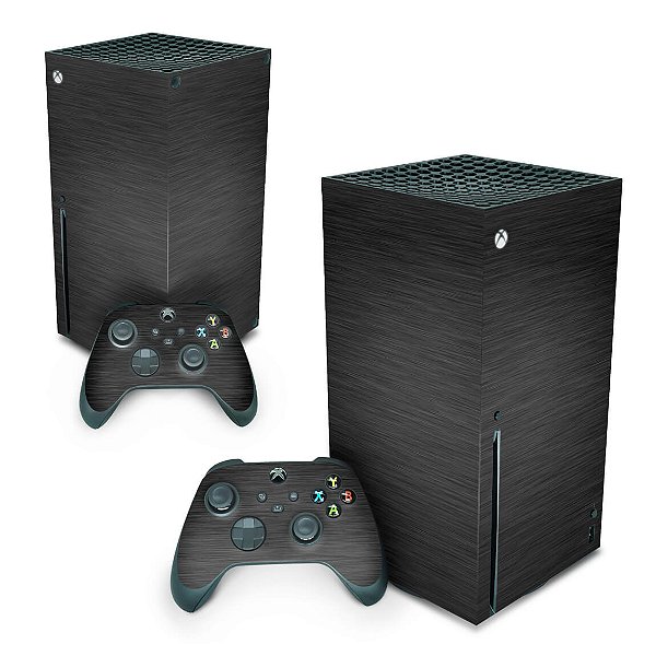 Xbox Series X Skin - Aço Escovado Preto