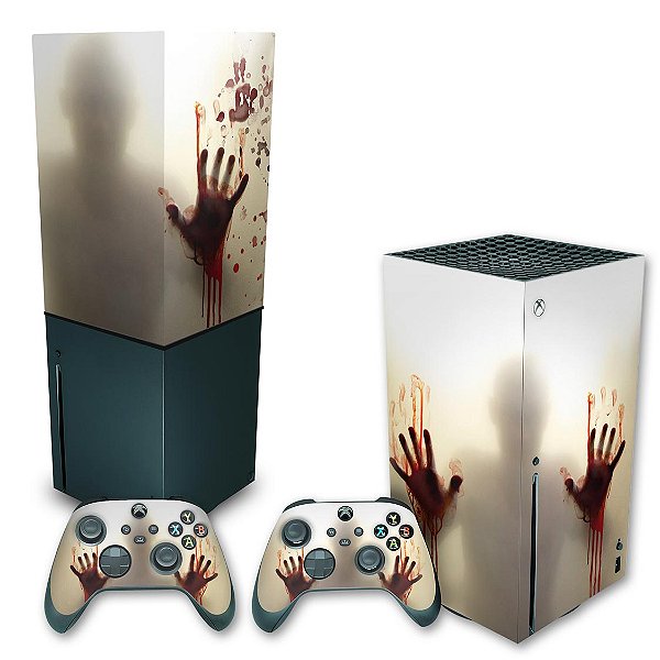 KIT Xbox Series X Skin e Capa Anti Poeira - Fear The Walking Dead