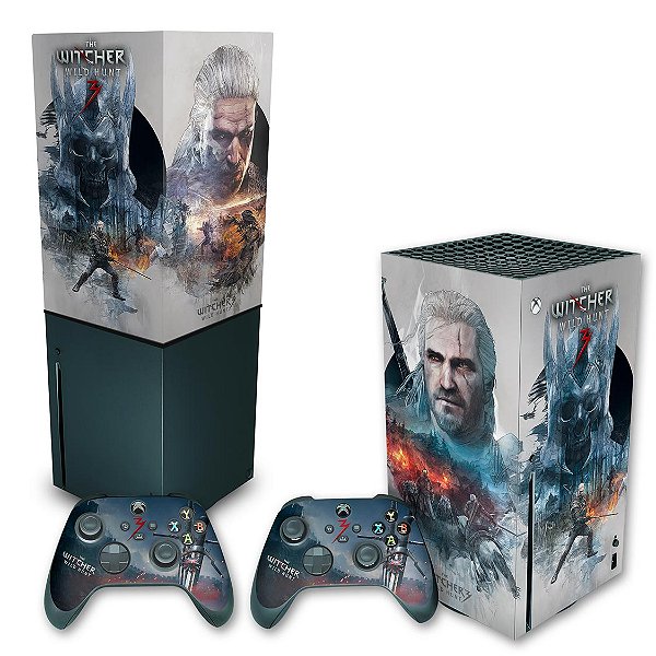 KIT Xbox Series X Skin e Capa Anti Poeira - The Witcher 3