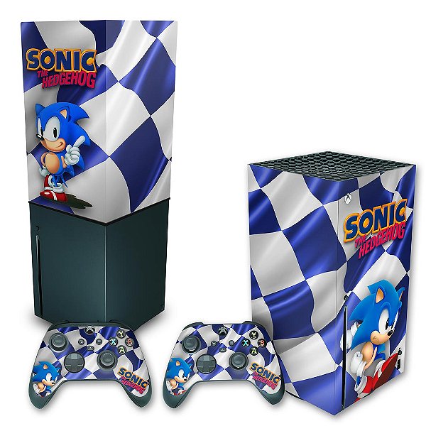 KIT Xbox Series X Skin e Capa Anti Poeira - Sonic