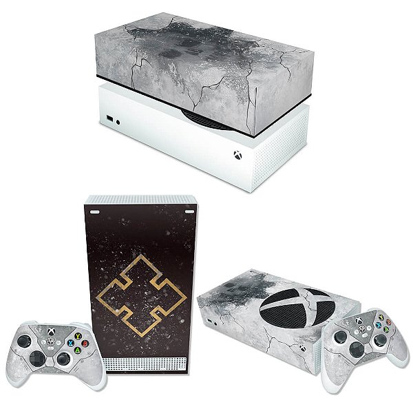 KIT Xbox Series S Skin e Capa Anti Poeira - Gears 5 Bundle