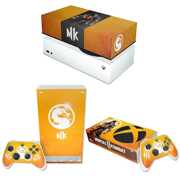 KIT Xbox Series S Skin e Capa Anti Poeira - Mortal Kombat 11