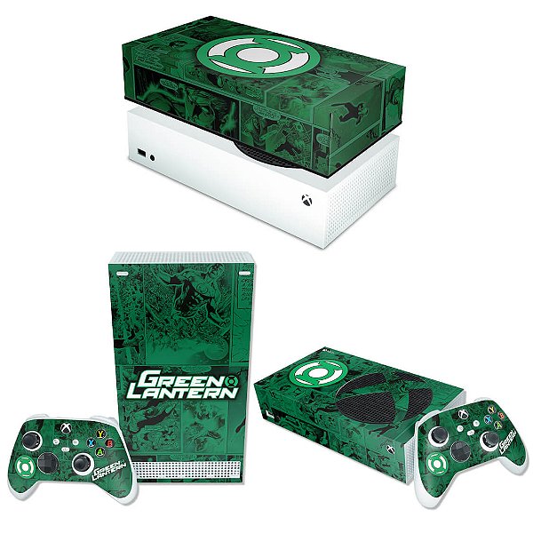 KIT Xbox Series S Skin e Capa Anti Poeira - Lanterna Verde Comics