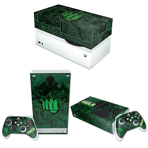 KIT Xbox Series S Skin e Capa Anti Poeira - Hulk Comics