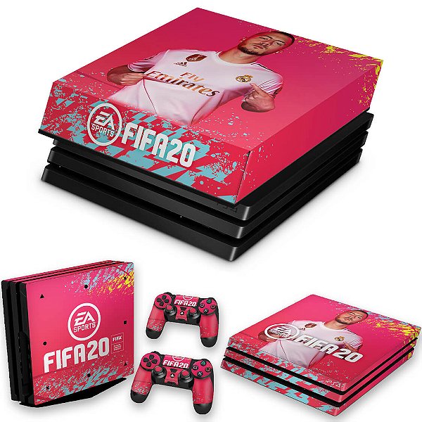 KIT PS4 Pro Skin e Capa Anti Poeira - Fifa 20