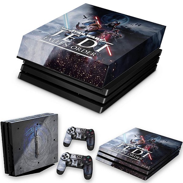 Skin playstation 4 pro adesivo star wars jedi fallen order