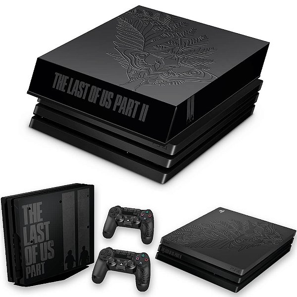 KIT PS4 Pro Skin e Capa Anti Poeira - The Last Of Us Part 2 Ii Bundle