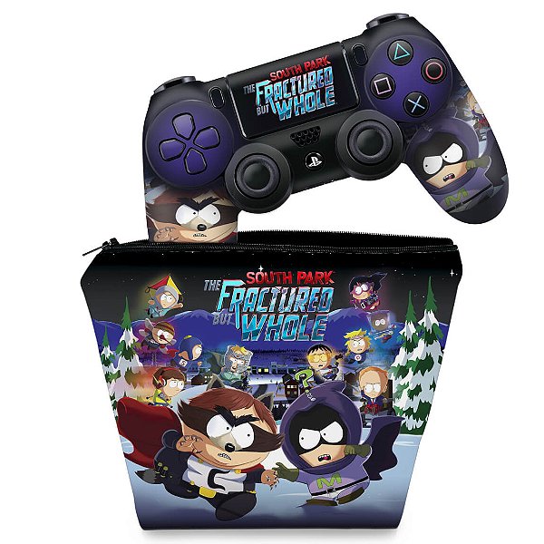 KIT Capa Case e Skin PS4 Controle  - South Park: The Fractured But Whole