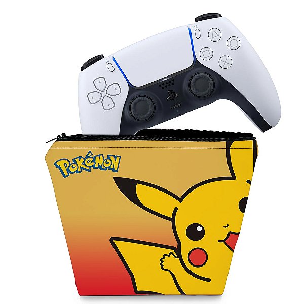 Capa PS5 Controle Case - Pokemon Pikachu