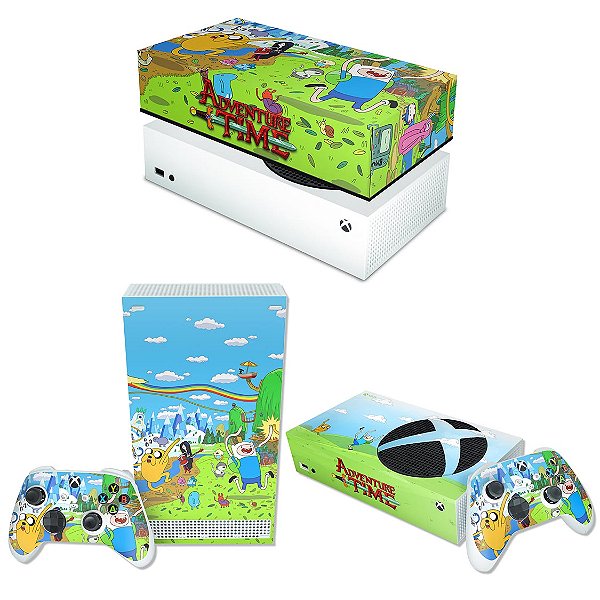 KIT Xbox Series S Skin e Capa Anti Poeira - Hora de Aventura