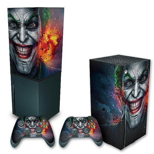KIT Xbox Series X Skin e Capa Anti Poeira - Coringa Joker