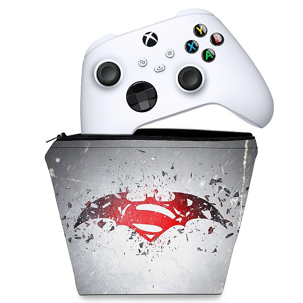 Capa Xbox Series S X Controle - Batman Vs Superman Logo