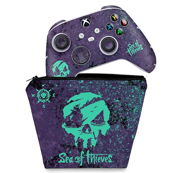 KIT Capa Case e Skin Xbox Series S X Controle - Sea Of Thieves Bundle