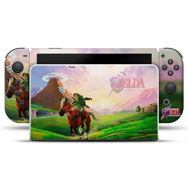Nintendo Switch Oled Skin - Zelda Ocarina Of Time