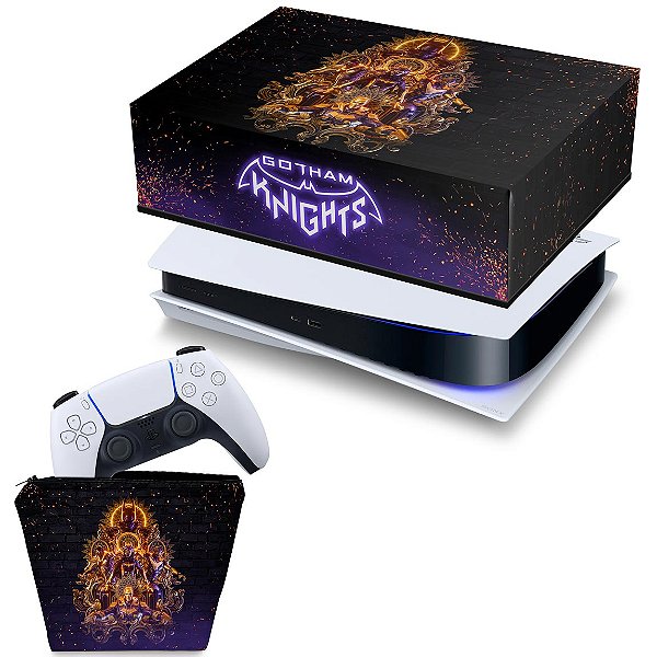 KIT PS5 Fat Capa e Case Controle - Gotham Knights