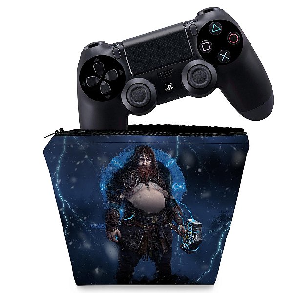 Capa PS4 Controle Case - God of War Ragnarok B