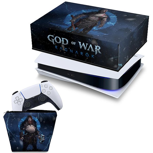 Capa PS5 Controle Case - God of War Ragnarok B - Pop Arte Skins
