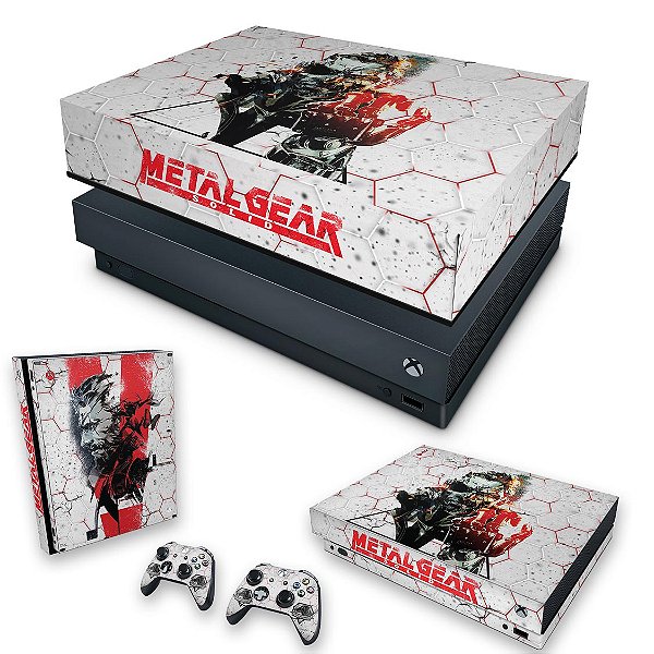 KIT Xbox One X Skin e Capa Anti Poeira - Metal Gear Solid