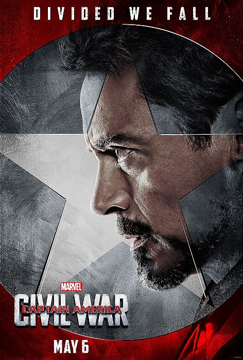 Poster Capitão América Guerra Civil D