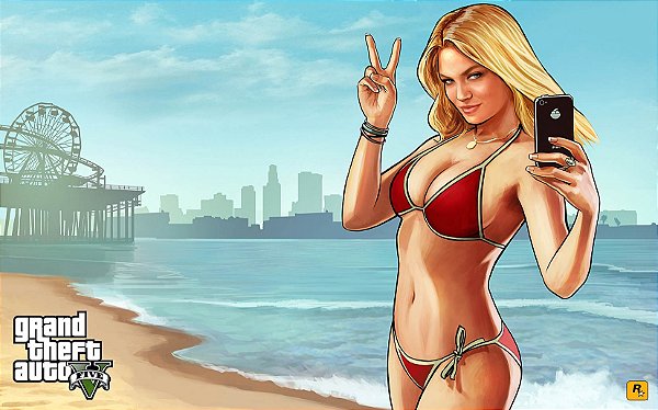 Poster Grand Theft Auto V Gta 5 G