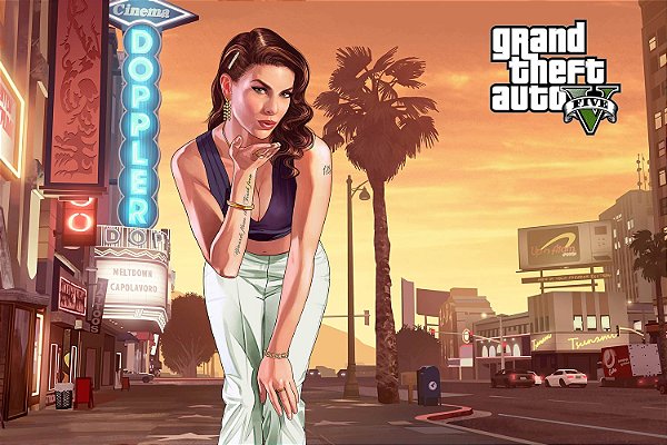 Poster Grand Theft Auto V Gta 5 L