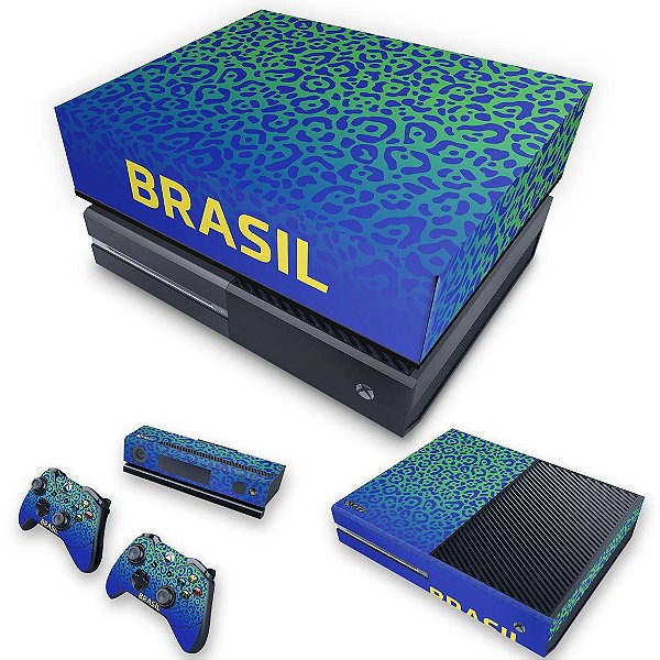 KIT Xbox One Fat Skin e Capa Anti Poeira - Brasil
