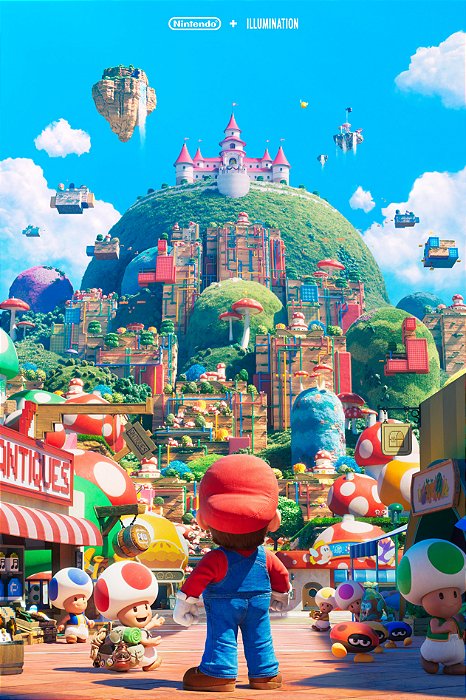 Poster Super Mario Bros O Filme E - Pop Arte Skins