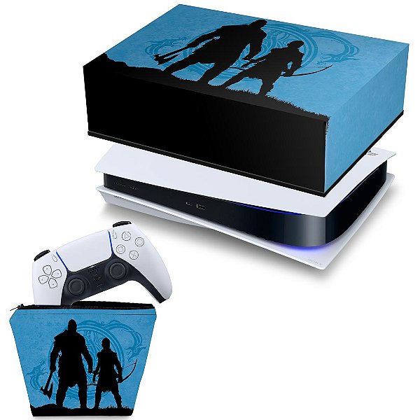 KIT PS5 Capa e Case Controle - God of War Ragnarok Edition