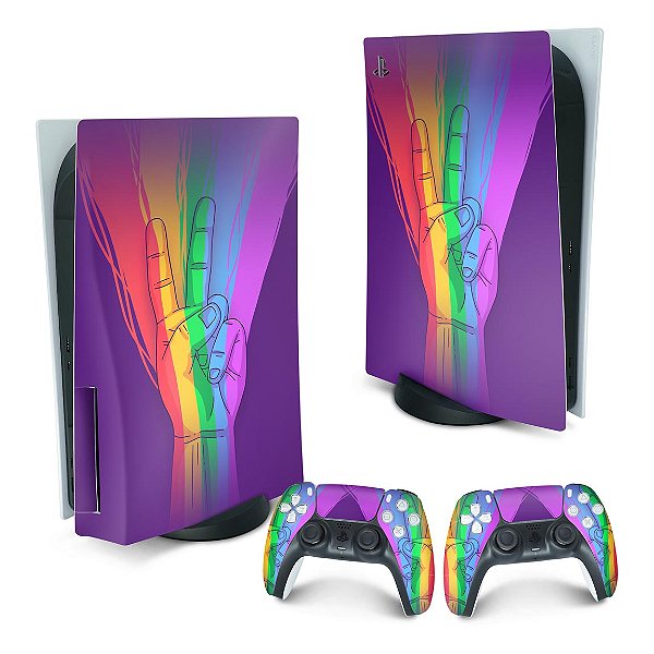 PS5 Skin - Rainbow Colors Colorido