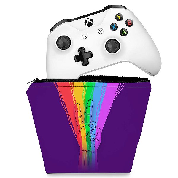 Capa Xbox One Controle Case - Rainbow Colors Colorido