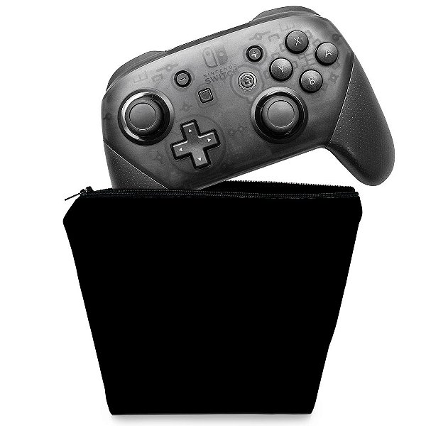 Capa Nintendo Switch Pro Controle Case - Preta All Black