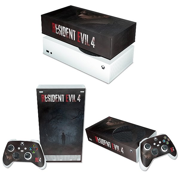 Capa Anti Poeira e Skin Xbox One Fat - Resident Evil 4 Remake