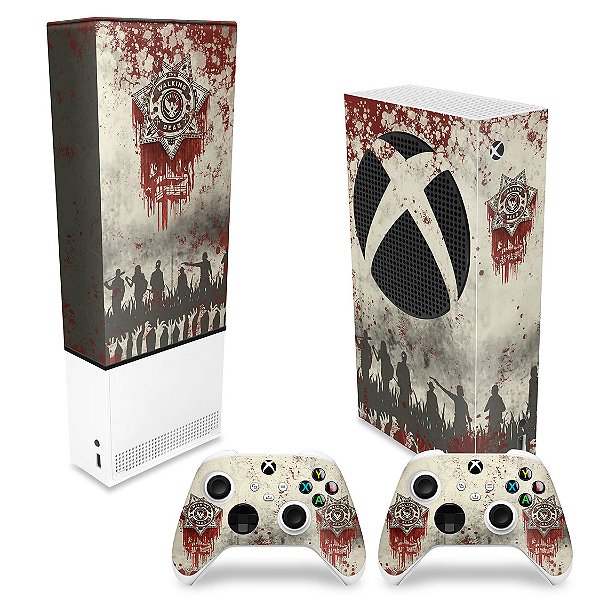 KIT Xbox Series S Capa Anti Poeira e Skin - The Walking Dead