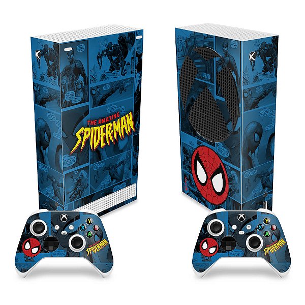 Skin Xbox Series S - Homem-Aranha Spider-Man Comics - Pop Arte Skins
