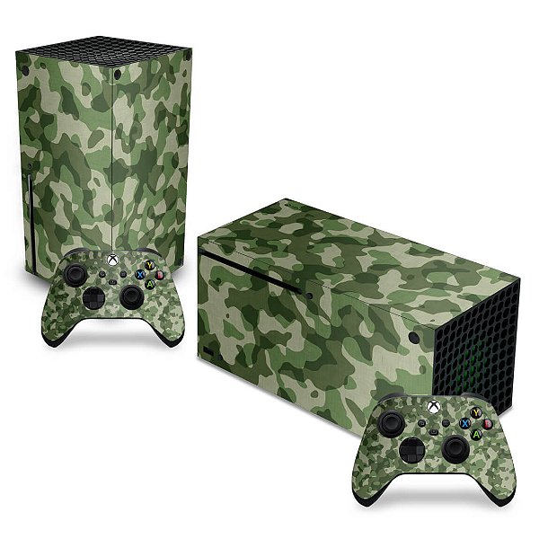 Skin Xbox Series X - Camuflado Verde