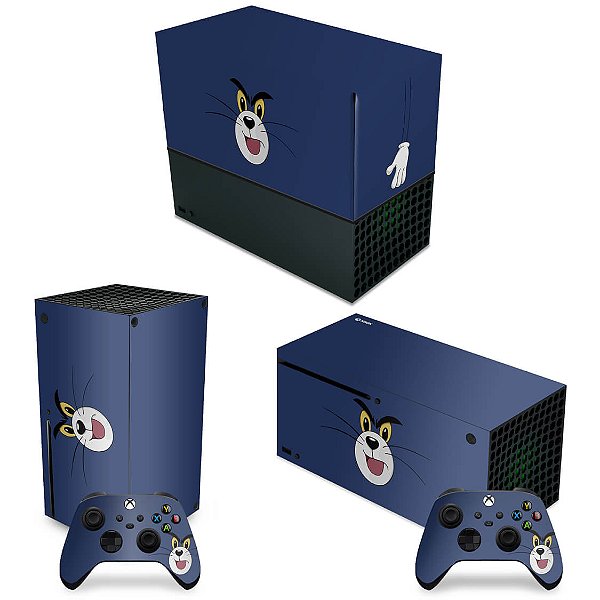 KIT Xbox Series X Capa Anti Poeira e Skin - Tom