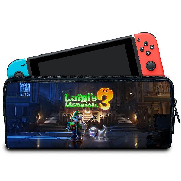 Case Nintendo Switch Bolsa Estojo - Luigi's Mansion 3