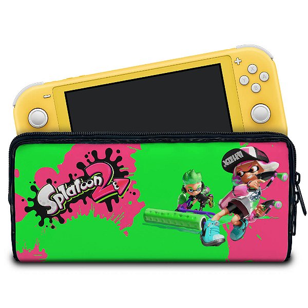 Case Nintendo Switch Lite Bolsa Estojo - Splatoon 2