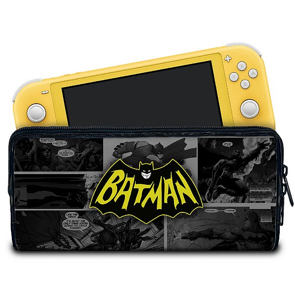Case Nintendo Switch Lite Bolsa Estojo - Batman Comics