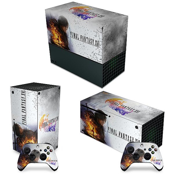 KIT Xbox Series X Capa Anti Poeira e Skin - Final Fantasy XVI