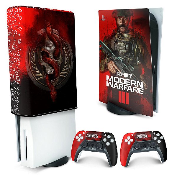 KIT PS5 Skin e Capa Anti Poeira - Call Of Duty Modern Warfare III