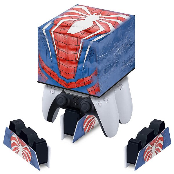 Capa PS5 Base de Carregamento Controle - Spider-Man Homem Aranha 2