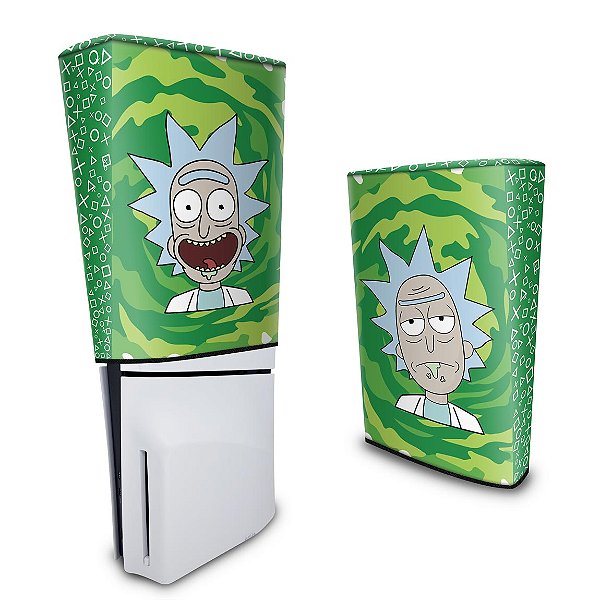 Capa PS5 Slim Anti Poeira - Rick And Morty