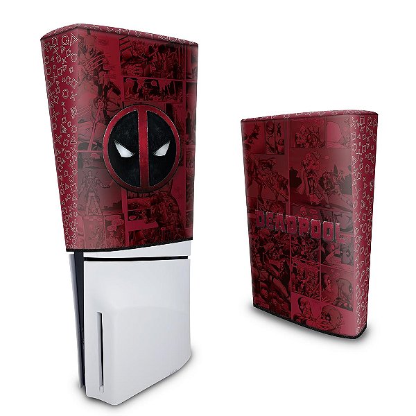 Capa PS5 Slim Anti Poeira - Deadpool Comics