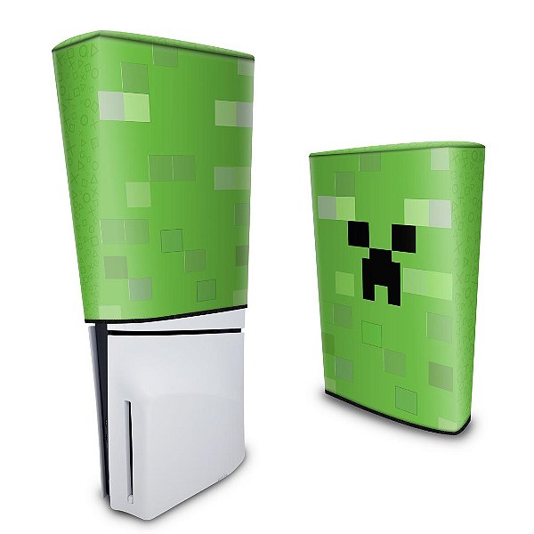Capa PS5 Slim Anti Poeira - Creeper Minecraft