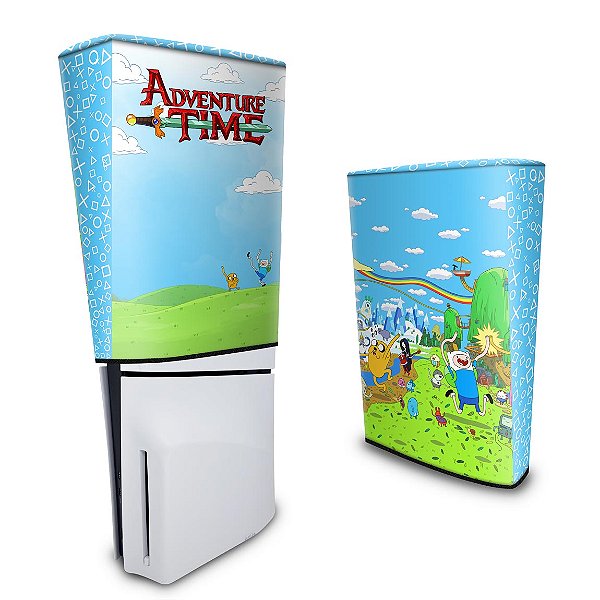 Capa PS5 Slim Anti Poeira - Hora de Aventura