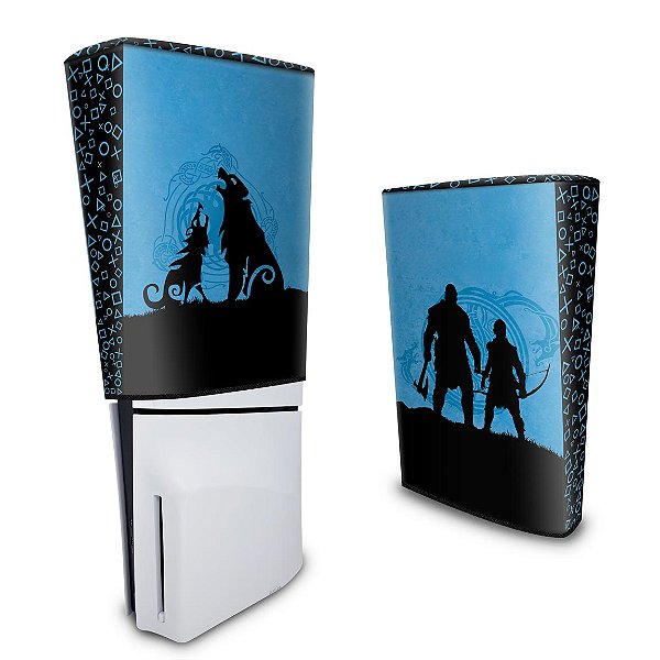 Capa PS5 Slim Anti Poeira - God of War Ragnarok Edition