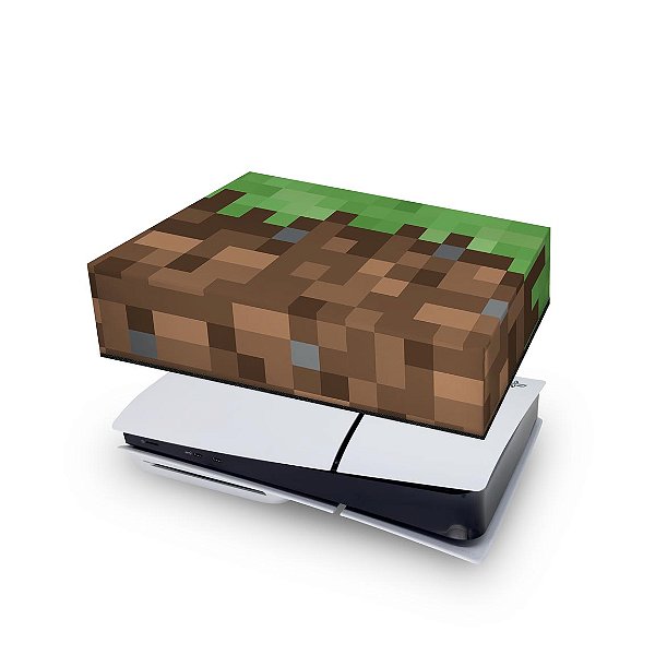 PS5 Slim Capa Anti Poeira - Minecraft